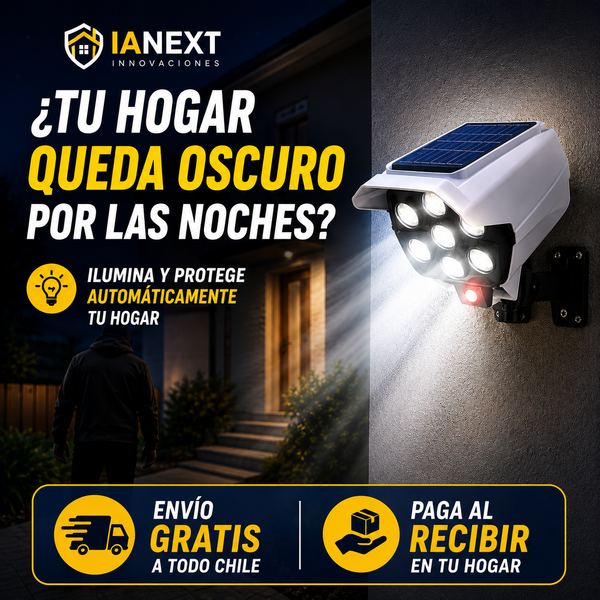 📹☀️ Foco Solar con Diseño de Cámara de Seguridad