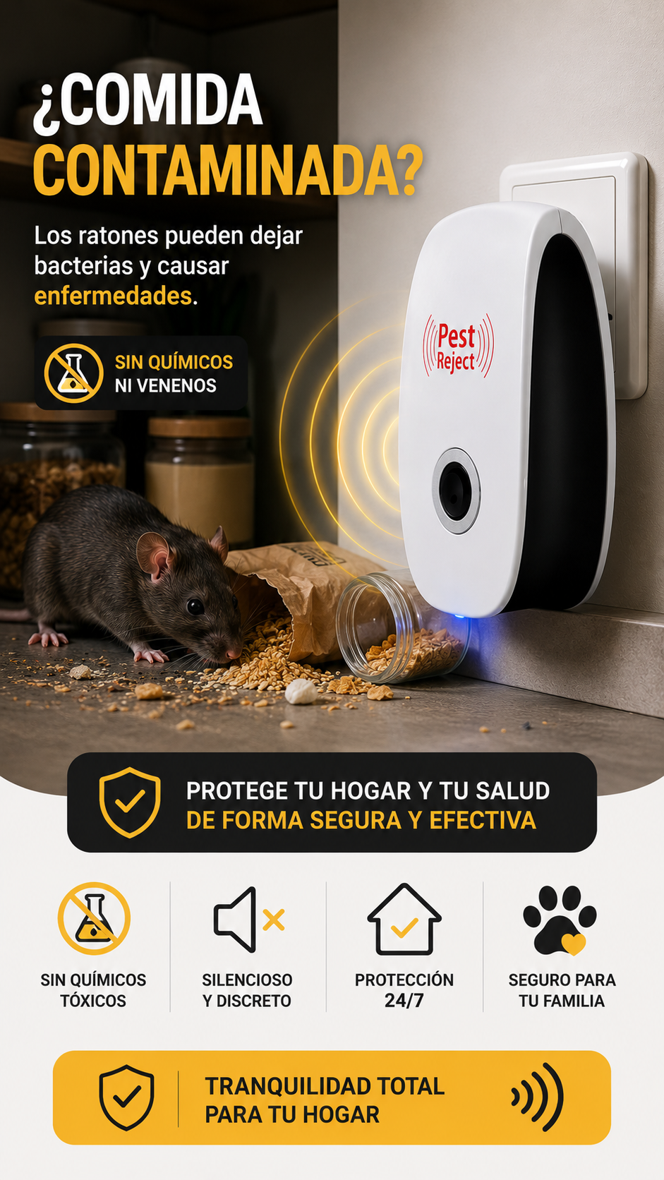 Repelente Electrico Para Ratones x2
