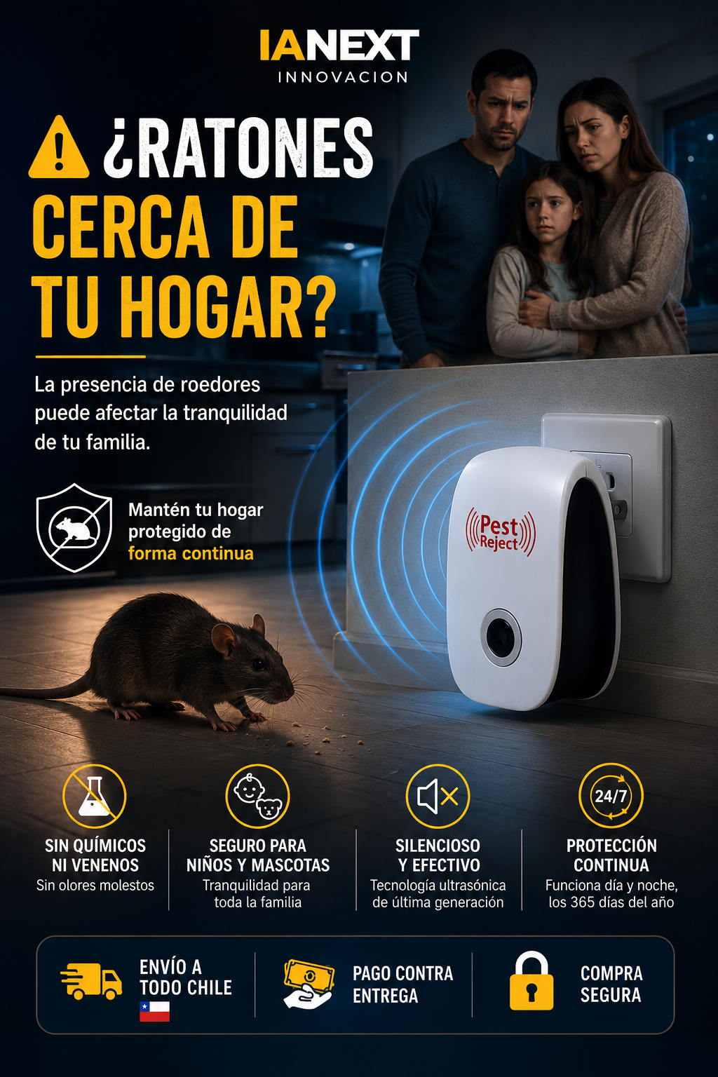 Repelente Electrico Para Ratones x2