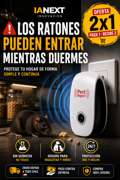 Repelente Electrico Para Ratones x2