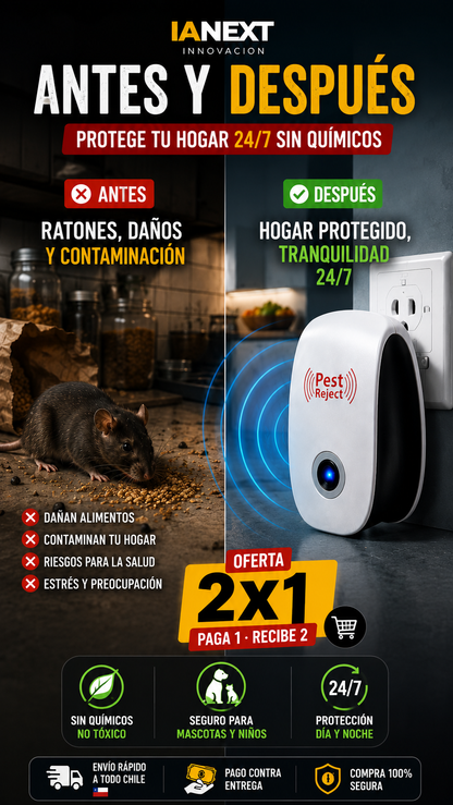 Repelente Electrico Para Ratones x2