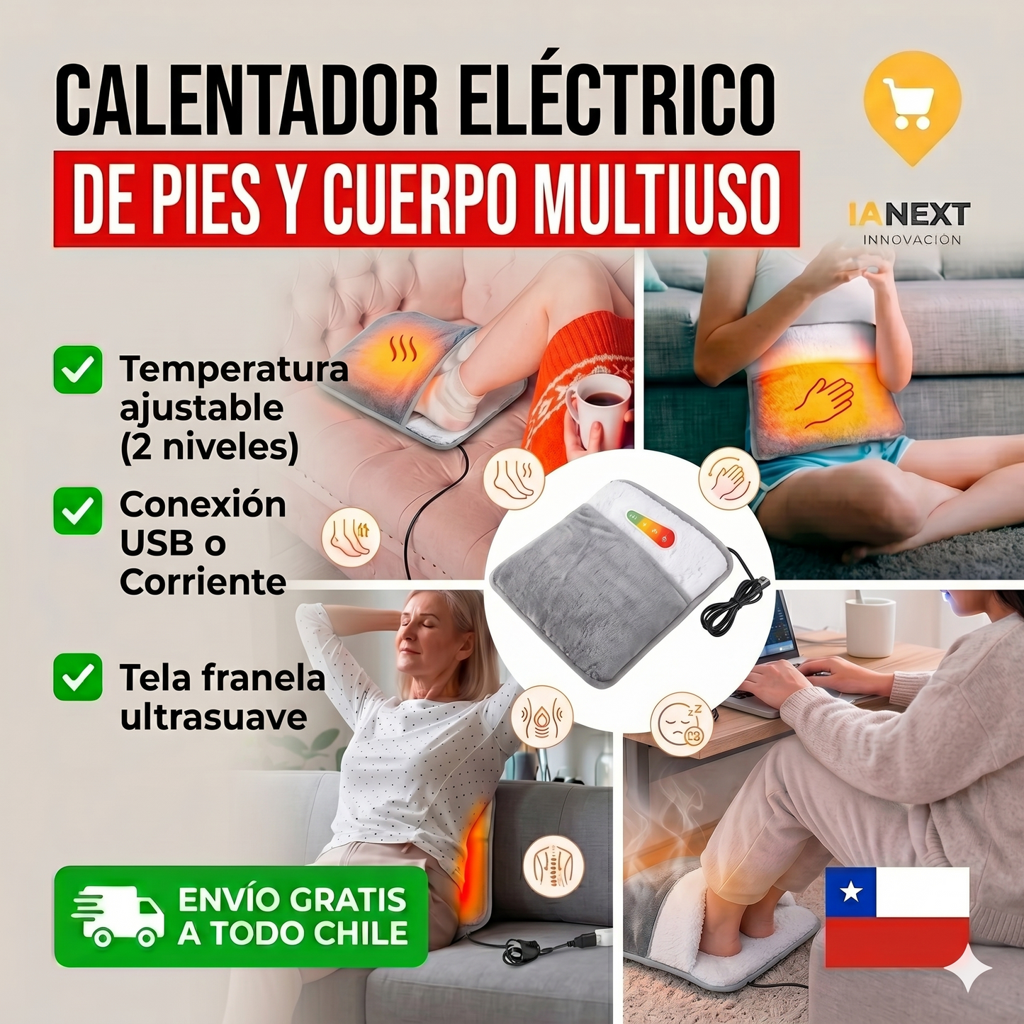 CALIENTA PIES USB